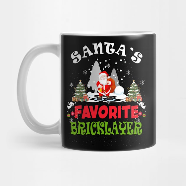 Santa's Favorite Bricklayer Funny Christmas Vacation Gift by despicav